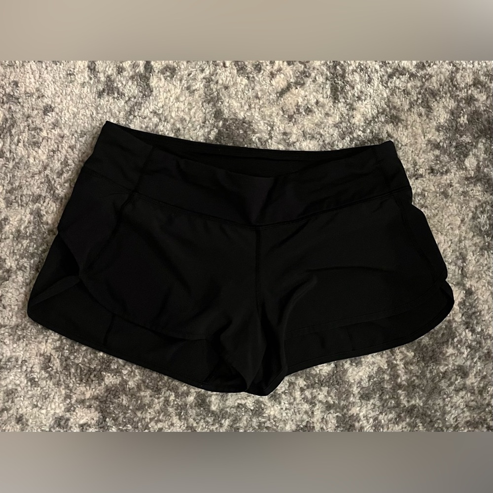 lululemon athletica Black Athletic Running Shorts